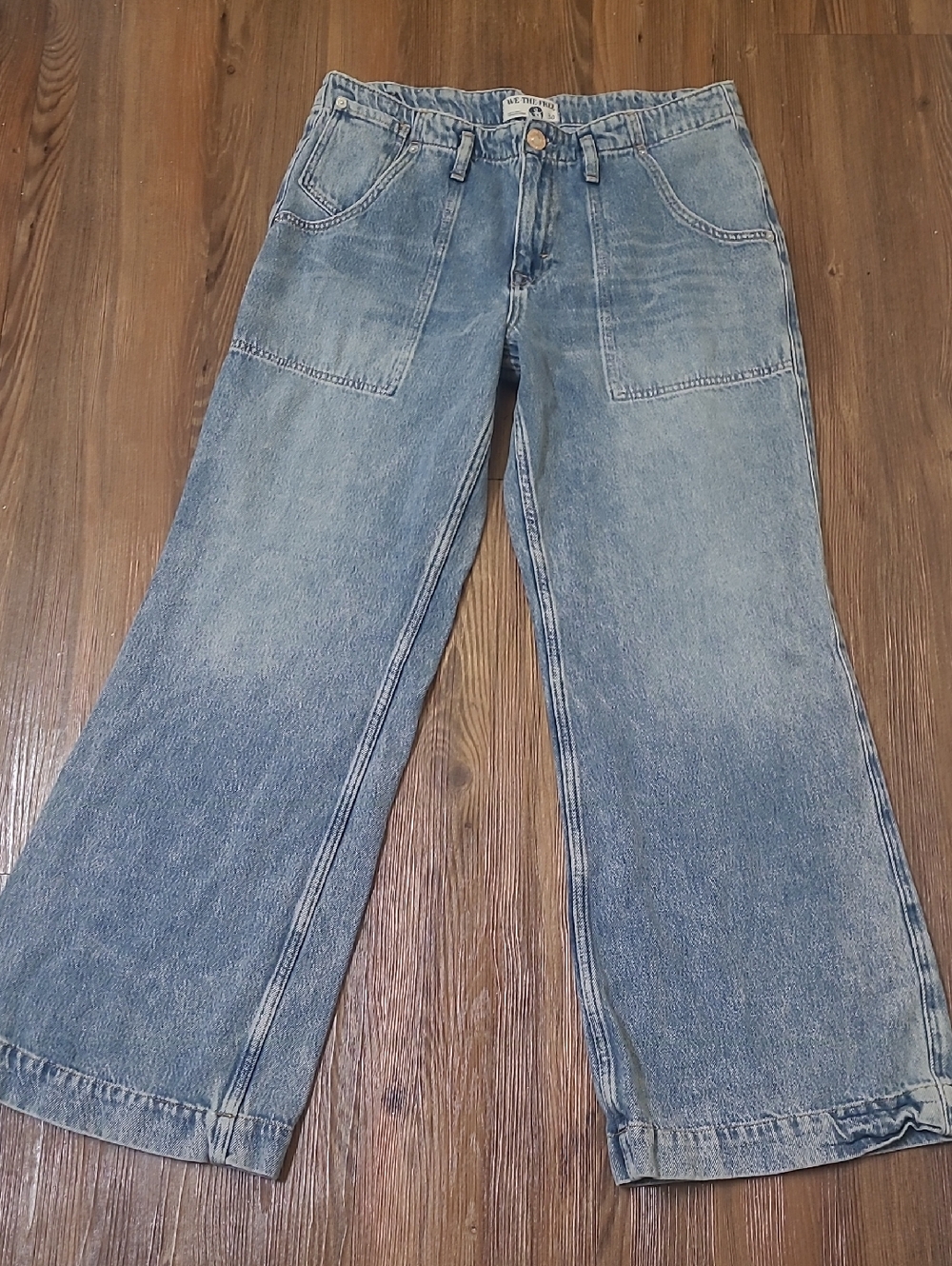 We The Free Light Blue Wide Leg Jeans